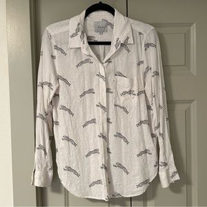 Rails Charli Cheetah Printed Longsleeve Button Down